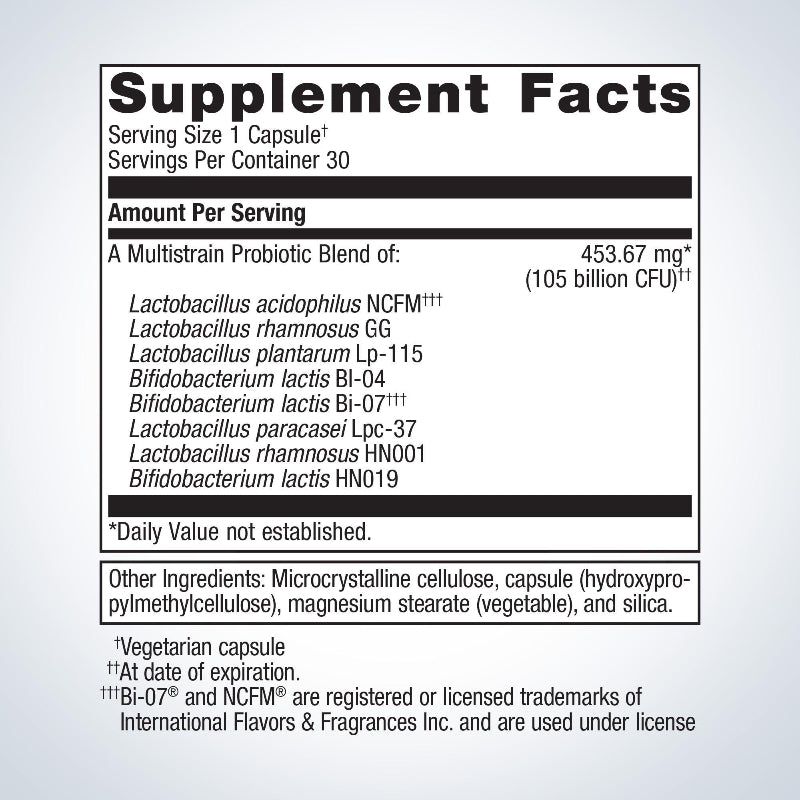 ULTRA FLORA BIOMEPRO 30 Capsules Supplement Facts