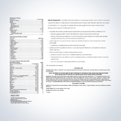 ULTRA G.I. REPLENISH CHOCOLATE 2 pound bag Supplement Facts