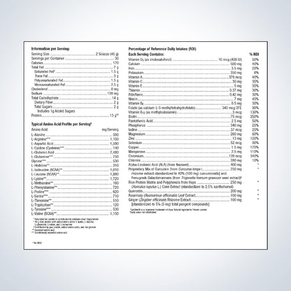 ULTRA INFLAMX PLUS 360 Pineapple Banana 30 Servings Supplement Facts