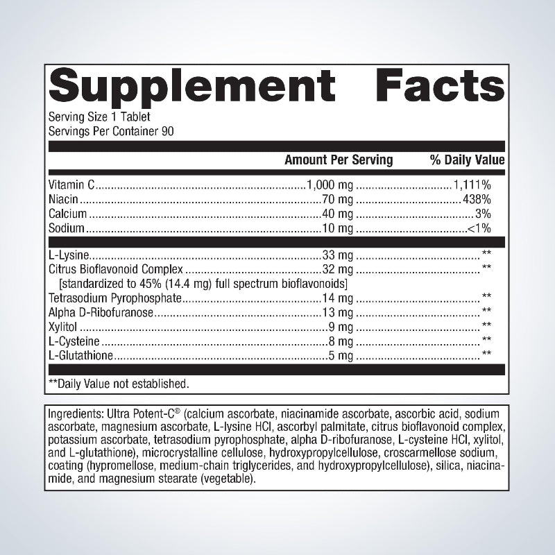 Ultra Potent C Supplement Facts