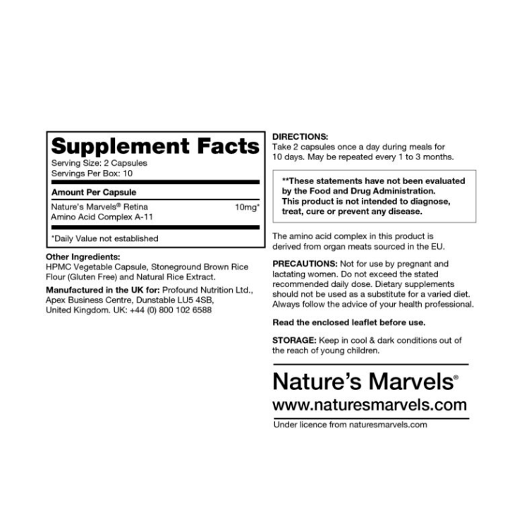 Nature's Marvels Retina Support